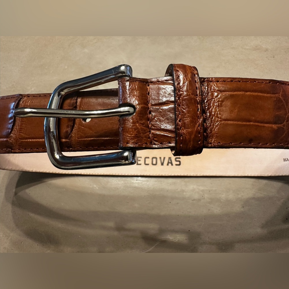 Men’s Size 34 Tecovas Genuine American Alligator belt